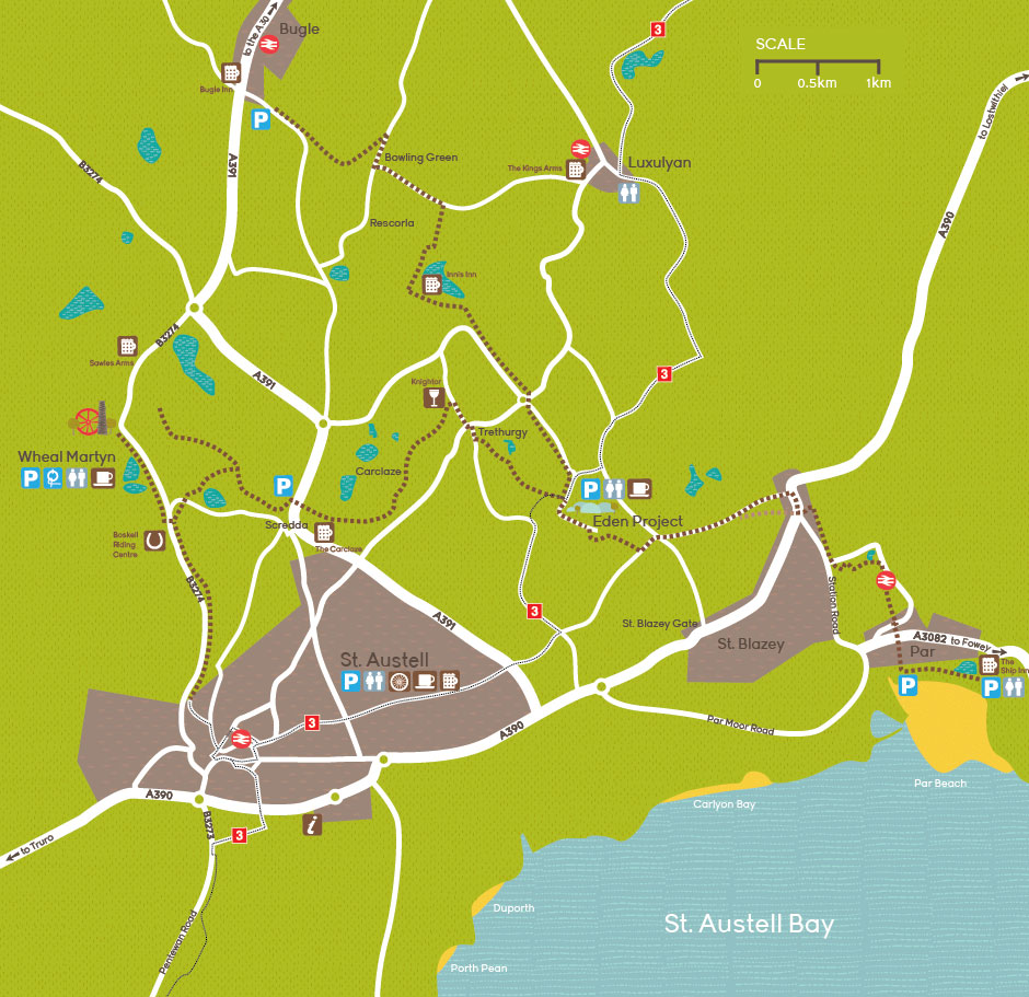 Map of the Clay Trails