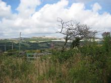 View of fields in St Austell